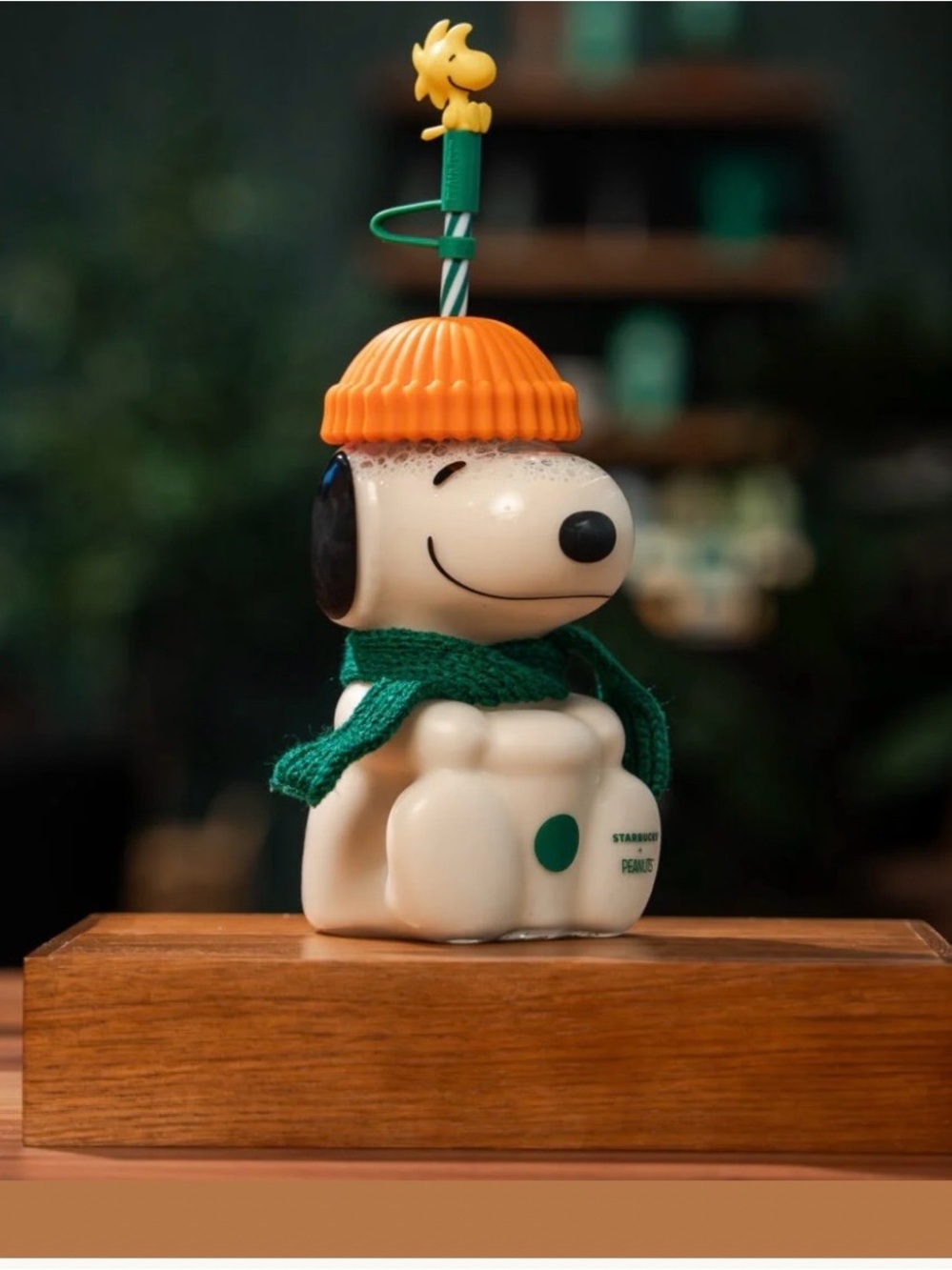 Starbucks x Peanuts Clear Glass Dish with Green and Black Accents